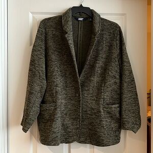 Lands’ End Moss Green/Black Marled Blazer